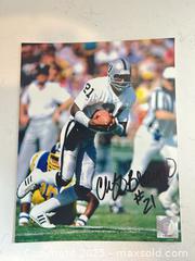 MaxSold Auction: CLIFF BRANCH - Signed 8x10 Photo - Oakland Raiders SB Champ and NFL Hall of Famer - CU Buffs Legend - Parker (Colorado, USA) SELLER MANAGED Commercial Liquidation Online Auction - Heritage Oak Drive