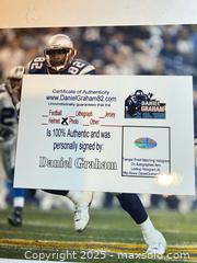 MaxSold Auction: Daniel Graham - Signed 8x10 Photo - New England Patriots SB Champ - CU Buffs Legend - Parker (Colorado, USA) SELLER MANAGED Commercial Liquidation Online Auction - Heritage Oak Drive