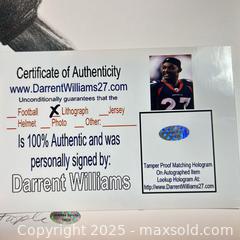 MaxSold Auction: Darrent Williams Signed Denver Broncos 11x14 Lithograph/Print - Parker (Colorado, USA) SELLER MANAGED Commercial Liquidation Online Auction - Heritage Oak Drive