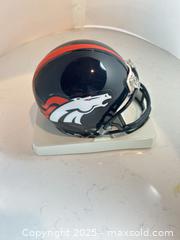 MaxSold Auction: DENVER BRONCOS Unsigned Riddell Mini Helmet - Parker (Colorado, USA) SELLER MANAGED Commercial Liquidation Online Auction - Heritage Oak Drive