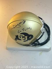 MaxSold Auction: DJ HACKETT Autographed CU Buffs Mini Helmet - University of Colorado Buffaloes - Parker (Colorado, USA) SELLER MANAGED Commercial Liquidation Online Auction - Heritage Oak Drive