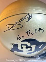 MaxSold Auction: DJ HACKETT Autographed CU Buffs Mini Helmet - University of Colorado Buffaloes - Parker (Colorado, USA) SELLER MANAGED Commercial Liquidation Online Auction - Heritage Oak Drive