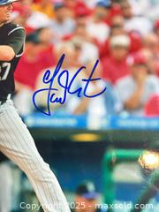 MaxSold Auction: GARRETT ATKINS Autographed Colorado Rockies 8x10 Photo - 2007 NL Champs! - Parker (Colorado, USA) SELLER MANAGED Commercial Liquidation Online Auction - Heritage Oak Drive