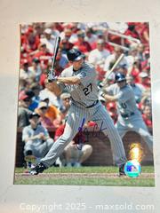 MaxSold Auction: GARRETT ATKINS Autographed Colorado Rockies 8x10 Photo - 2007 NL Champs! - Parker (Colorado, USA) SELLER MANAGED Commercial Liquidation Online Auction - Heritage Oak Drive