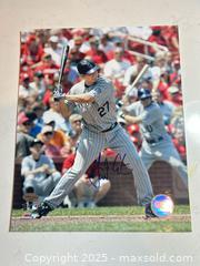 MaxSold Auction: GARRETT ATKINS Autographed Colorado Rockies 8x10 Photo - 2007 NL Champs! - Parker (Colorado, USA) SELLER MANAGED Commercial Liquidation Online Auction - Heritage Oak Drive