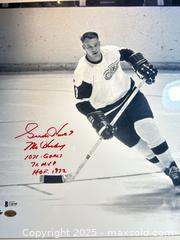 MaxSold Auction: GORDIE HOWE Mr. Hockey Autographed Ltd. Edition 16x20 Photo 4 Inscriptions - Parker (Colorado, USA) SELLER MANAGED Commercial Liquidation Online Auction - Heritage Oak Drive