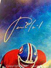 MaxSold Auction: JASON ELAM Signed Denver Broncos 11x14 Lithograph/Print - Ring of Famer! - Parker (Colorado, USA) SELLER MANAGED Commercial Liquidation Online Auction - Heritage Oak Drive