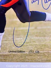 MaxSold Auction: JAY CUTLER Signed Limited Edition #23/106 Denver Broncos 11x14 Photograph (1st Touchdown) - Parker (Colorado, USA) SELLER MANAGED Commercial Liquidation Online Auction - Heritage Oak Drive