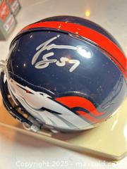 MaxSold Auction: JAYSHON SYKES Autographed Denver Broncos Mini Helmet - Timeless Sports COA - CU Buffs - Parker (Colorado, USA) SELLER MANAGED Commercial Liquidation Online Auction - Heritage Oak Drive