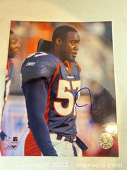 MaxSold Auction: JAYSHON SYKES Signed 8x10 Photo - Denver Broncos - CU Buffs Legend - Timeless Sports COA - Parker (Colorado, USA) SELLER MANAGED Commercial Liquidation Online Auction - Heritage Oak Drive