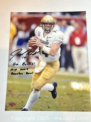 MaxSold Auction: JOEL KLATT Signed 8x10 Photo - CU Buffs Legend - Multiple Inscriptions - Timeless Sports COA - Parker (Colorado, USA) SELLER MANAGED Commercial Liquidation Online Auction - Heritage Oak Drive