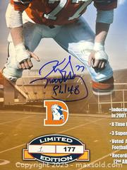 MaxSold Auction: KARL MECKLENBURG Autographed Limited Edition 16x20 Photo #1/177 - Denver Broncos Ring of Fame! - Parker (Colorado, USA) SELLER MANAGED Commercial Liquidation Online Auction - Heritage Oak Drive