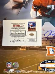 MaxSold Auction: KARL MECKLENBURG Autographed Limited Edition 16x20 Photo #1/177 - Denver Broncos Ring of Fame! - Parker (Colorado, USA) SELLER MANAGED Commercial Liquidation Online Auction - Heritage Oak Drive