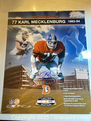 MaxSold Auction: KARL MECKLENBURG Autographed Limited Edition 16x20 Photo #17/177 - Denver Broncos Ring of Fame! - Parker (Colorado, USA) SELLER MANAGED Commercial Liquidation Online Auction - Heritage Oak Drive