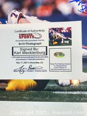 MaxSold Auction: KARL MECKLENBURG Signed 8x10 Photo - Denver Broncos Ring of Fame! - Parker (Colorado, USA) SELLER MANAGED Commercial Liquidation Online Auction - Heritage Oak Drive