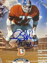 MaxSold Auction: KARL MECKLENBURG Signed Ltd. Edition 8x10 Photo #49/2001 — Denver Broncos (Ring of Fame)   - Parker (Colorado, USA) SELLER MANAGED Commercial Liquidation Online Auction - Heritage Oak Drive