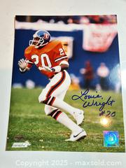 MaxSold Auction: LOUIE Wright (Louis) Signed 8x10 Photo - Denver Broncos - Orange Crush Defense! - Timeless Sports COA - Parker (Colorado, USA) SELLER MANAGED Commercial Liquidation Online Auction - Heritage Oak Drive