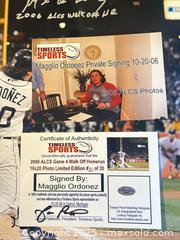 MaxSold Auction: Maggio Ordóñez 16x20 Signed Limited Edition Photo - Detroit Tigers - 2006 ALCS Walkoff HR - Parker (Colorado, USA) SELLER MANAGED Commercial Liquidation Online Auction - Heritage Oak Drive