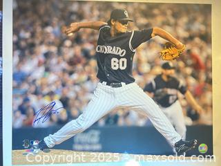 MaxSold Auction: MANNY CORPAS Autographed Colorado Rockies 16x20 Photograph - 2007 NL Champs! - Parker (Colorado, USA) SELLER MANAGED Commercial Liquidation Online Auction - Heritage Oak Drive