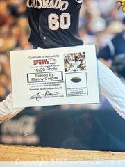 MaxSold Auction: MANNY CORPAS Autographed Colorado Rockies 16x20 Photograph - 2007 NL Champs! - Parker (Colorado, USA) SELLER MANAGED Commercial Liquidation Online Auction - Heritage Oak Drive