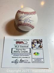 MaxSold Auction: MANNY CORPAS  Autographed Rawlings MLB Baseball - Colorado Rockies - Parker (Colorado, USA) SELLER MANAGED Commercial Liquidation Online Auction - Heritage Oak Drive