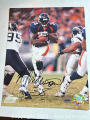 MaxSold Auction: MIKE ANDERSON Signed 8x10 Photo — Denver Broncos    - Parker (Colorado, USA) SELLER MANAGED Commercial Liquidation Online Auction - Heritage Oak Drive