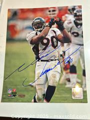 MaxSold Auction: NEIL SMITH Signed 8x10 Photo - Denver Broncos - Back to Back Super Bowl Champ! - Timeless Sports COA - Parker (Colorado, USA) SELLER MANAGED Commercial Liquidation Online Auction - Heritage Oak Drive