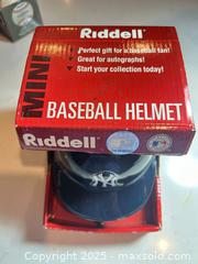 MaxSold Auction: NEW YORK YANKEES Unsigned Riddell Mini Helmet - Parker (Colorado, USA) SELLER MANAGED Commercial Liquidation Online Auction - Heritage Oak Drive