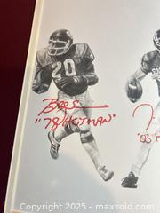 MaxSold Auction: OKLAHOMA SOONERS Signed Heisman Winners Jason White, Steve Owens & Billy Sims 11x14 Lithograph/Print (Matted Print Ready for Framing) - Parker (Colorado, USA) SELLER MANAGED Commercial Liquidation Online Auction - Heritage Oak Drive