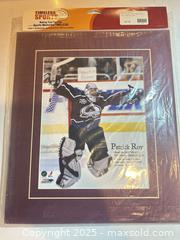 MaxSold Auction: PATRICK ROY Matted Photo Print 11x14 Ready For Framing - Colorado Avalanche HOF! - Parker (Colorado, USA) SELLER MANAGED Commercial Liquidation Online Auction - Heritage Oak Drive