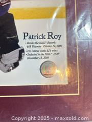 MaxSold Auction: PATRICK ROY Matted Photo Print 11x14 Ready For Framing - Colorado Avalanche HOF! - Parker (Colorado, USA) SELLER MANAGED Commercial Liquidation Online Auction - Heritage Oak Drive