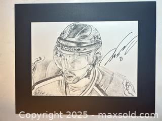 MaxSold Auction: PETER FORSBERG Colorado Avalanche Signed 11x14 Lithograph - Matted and Ready for Framing - Parker (Colorado, USA) SELLER MANAGED Commercial Liquidation Online Auction - Heritage Oak Drive