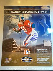 MaxSold Auction: RANDY GRADISHAR Autographed Limited Edition 16x20 Photo #4/153 - Denver Broncos Hall of Famer! - Parker (Colorado, USA) SELLER MANAGED Commercial Liquidation Online Auction - Heritage Oak Drive