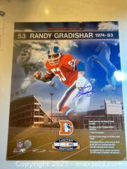 MaxSold Auction: RANDY GRADISHAR Autographed Limited Edition 16x20 Photo #9/153 - Denver Broncos Hall of Famer! - Parker (Colorado, USA) SELLER MANAGED Commercial Liquidation Online Auction - Heritage Oak Drive