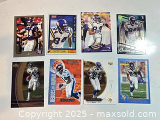 MaxSold Auction: RANDY MOSS NFL Hall of Famer 20 Football Card Lot - Minnesota Vikings Inserts, Base, etc - Parker (Colorado, USA) SELLER MANAGED Commercial Liquidation Online Auction - Heritage Oak Drive