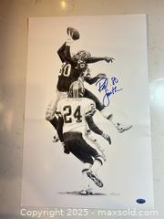 MaxSold Auction: Rod Smith Signed Lithograph Approx. 11 x 17 in - Denver Broncos (1st Catch) - Note: Creased Litho - Parker (Colorado, USA) SELLER MANAGED Commercial Liquidation Online Auction - Heritage Oak Drive
