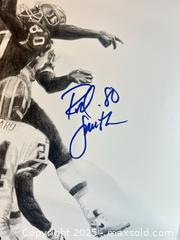 MaxSold Auction: Rod Smith Signed Lithograph Approx. 11 x 17 in - Denver Broncos (1st Catch) - Note: Creased Litho - Parker (Colorado, USA) SELLER MANAGED Commercial Liquidation Online Auction - Heritage Oak Drive