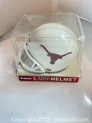 MaxSold Auction: TEXAS LONGHORNS Unsigned Riddell Mini Helmet - Parker (Colorado, USA) SELLER MANAGED Commercial Liquidation Online Auction - Heritage Oak Drive