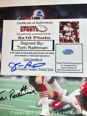 MaxSold Auction: TOM RATHMAN Signed 8x10 Photo — San Francisco 49ers   - Parker (Colorado, USA) SELLER MANAGED Commercial Liquidation Online Auction - Heritage Oak Drive
