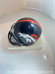 MaxSold Auction: TYRONE BRAXTON Autographed Denver Broncos Mini Helmet - Timeless Sports COA - Back to Back SB Champ! - Parker (Colorado, USA) SELLER MANAGED Commercial Liquidation Online Auction - Heritage Oak Drive