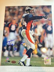 MaxSold Auction: TYRONE BRAXTON Signed 8x10 Photo — Denver Broncos    - Parker (Colorado, USA) SELLER MANAGED Commercial Liquidation Online Auction - Heritage Oak Drive