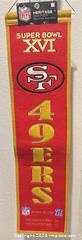 MaxSold Auction: Winning Streak Sports SAN FRANCISCO 49ERS Super Bowl XVI Banner / Embroidered Heritage Wool Banner - Parker (Colorado, USA) SELLER MANAGED Commercial Liquidation Online Auction - Heritage Oak Drive