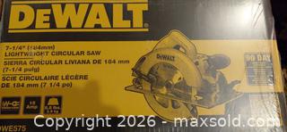 MaxSold Auction: DEWALT DWE575 7-1/4" Lightweight Circular Saw 15A - Fair Oaks (California, USA) PARTNER MANAGED Moving Online Auction - Cocoa Palm Way