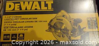 MaxSold Auction: DEWALT DWE575 7-1/4" Lightweight Circular Saw 15A - Fair Oaks (California, USA) PARTNER MANAGED Moving Online Auction - Cocoa Palm Way