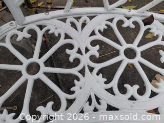 MaxSold Auction: Metal Bench with 2 Side Metal Tables - Fair Oaks (California, USA) PARTNER MANAGED Moving Online Auction - Cocoa Palm Way