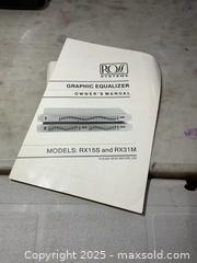 MaxSold Auction: Graphic Equalizer A - Kingston (Ontario, Canada) PARTNER MANAGED Downsizing Online Auction - County Road 38, Elginburg (STORAGE)