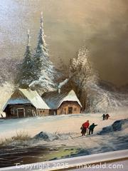 MaxSold Auction: Oil On Canvas Painting A - Kingston (Ontario, Canada) PARTNER MANAGED Downsizing Online Auction - County Road 38, Elginburg (STORAGE)