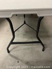 MaxSold Auction: Folding Table with Handle and Rolling Wheels - Toronto (Ontario, Canada) SELLER MANAGED Moving Online Auction - Kennedy Road (STORAGE)