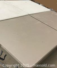 MaxSold Auction: Two Portable Folding Tables (different colours) - Toronto (Ontario, Canada) SELLER MANAGED Moving Online Auction - Kennedy Road (STORAGE)