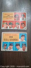 MaxSold Auction: 1961 Topps Baseball Leaders Cards - Kingston (Ontario, Canada) SELLER MANAGED Downsizing Online Auction - Birchwood Drive